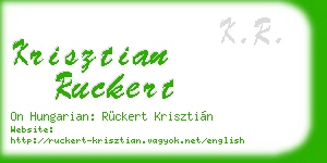 krisztian ruckert business card