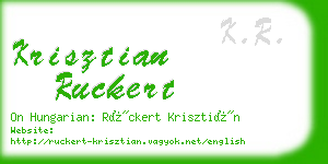 krisztian ruckert business card